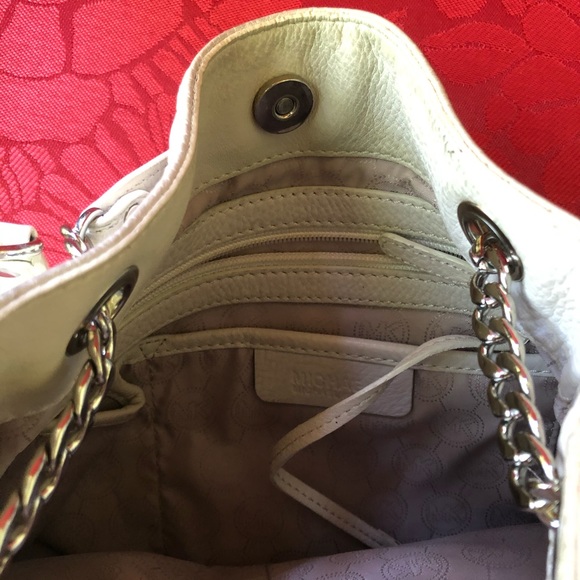 Michael Kors- White Leather Crossbody - Picture 8 of 10